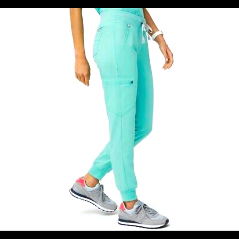 FIGS Jogger Scrub Pants Aqua